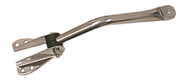 Rugged Ridge 11007.01 Mirror Arm and Bracket; Stainless Steel; Left; 55-86 Jeep CJ Models
