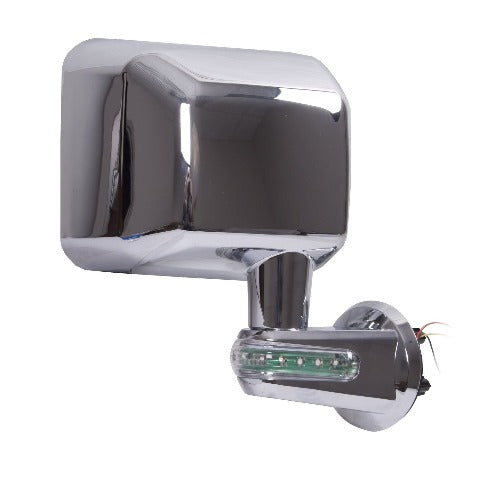 Rugged Ridge 11010.14 Door Mirror with LED Signals; Chrome; Right; 07-17 Jeep Wrangler JK