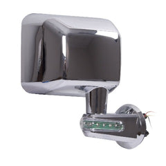 Rugged Ridge 11010.14 Door Mirror with LED Signals; Chrome; Right; 07-17 Jeep Wrangler JK