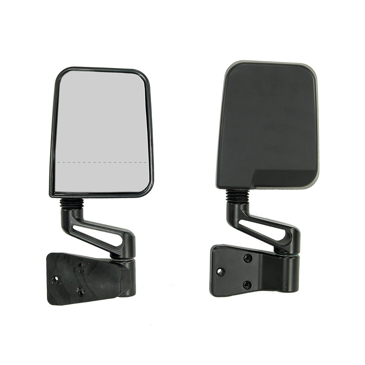 Rugged Ridge 11017.01 Door Mirror Kit; Dual Focus; Black; 87-02 Jeep Wrangler