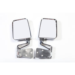 Rugged Ridge 11018.01 Door Mirror Kit; Dual Focus; Chrome; 87-02 Jeep Wrangler