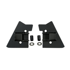 Rugged Ridge 11025.02 Mirror Relocation Brackets; Black; 97-02 Jeep Wrangler TJ