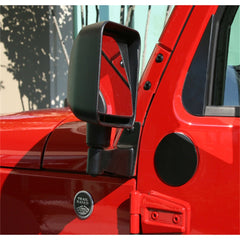 Rugged Ridge 11025.04 Mirror Relocation Brackets; Black; 07-17 Jeep Wrangler JK