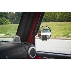Rugged Ridge 11025.10 Quick Release Mirror Relocation Kit, Black; 97-18 Jeep Wrangler
