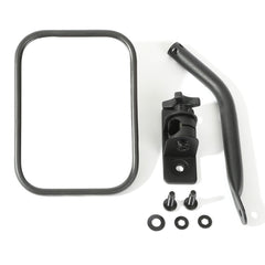 Rugged Ridge 11025.14 Quick Release Mirror; Textured Black; Rectangular; 97-17 Jeep Wrangler