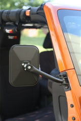 Rugged Ridge 11025.18 Quick Release Mirror, Textured Black, Rectangular