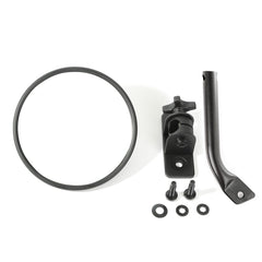 Rugged Ridge 11025.19 Stubby Trail Mirror; Round; Textured Black; 97-17 Jeep Wrangler JK