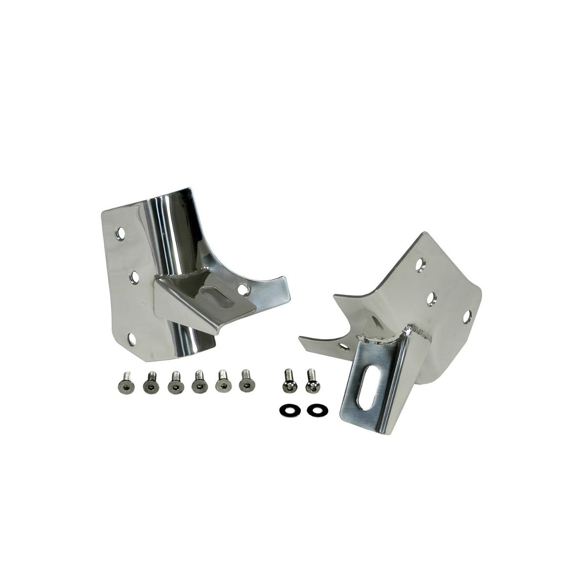 Rugged Ridge 11028.02 Windshield Light Brackets, Stainless Steel