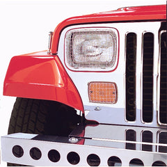 Rugged Ridge 11102.02 Stone Guard Set; Stainless Steel; 87-95 Jeep Wrangler YJ