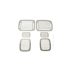 Rugged Ridge 11102.04 Stone Guard Set; Billet-Style; 87-95 Jeep Wrangler YJ