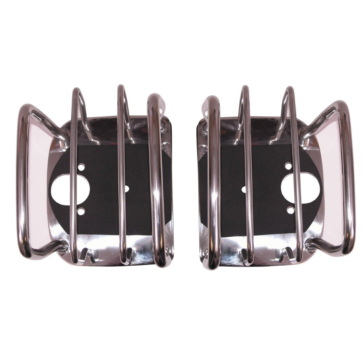 Rugged Ridge 11103.02 Tail Light Euro Guards; Stainless Steel; 76-06 Jeep CJ/Wrangler