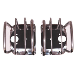 Rugged Ridge 11103.02 Tail Light Euro Guards; Stainless Steel; 76-06 Jeep CJ/Wrangler