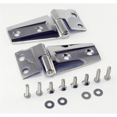 Rugged Ridge 11111.22 Hood Hinge Kit; Stainless Steel; 07-17 Jeep Wrangler JK