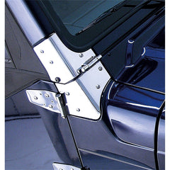 Rugged Ridge 11112.02 Windshield Hinges, Stainless Steel
