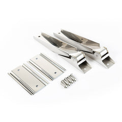 Rugged Ridge 11114.03 Tailgate Hinges; Stainless Steel; 97-06 Jeep Wrangler TJ