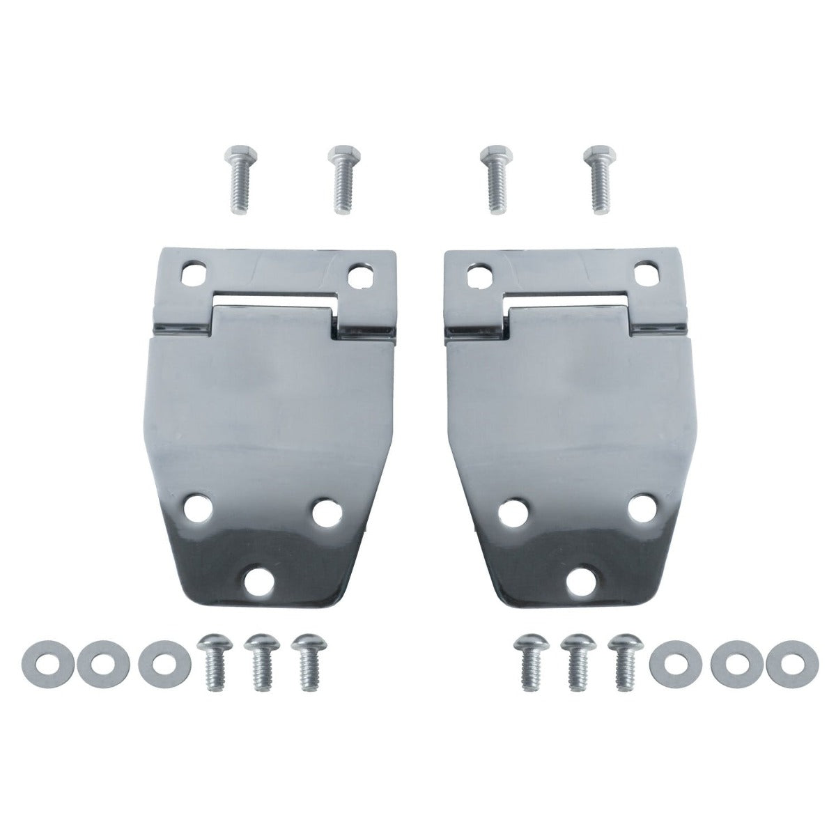Rugged Ridge 11115.01 Hardtop Liftgate Hinge Kit; Stainless Steel; 76-86 Jeep CJ Models