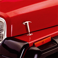 Rugged Ridge 11116.01 Hood Catch Kit; Stainless Steel; 41-95 Jeep CJ/Wrangler YJ