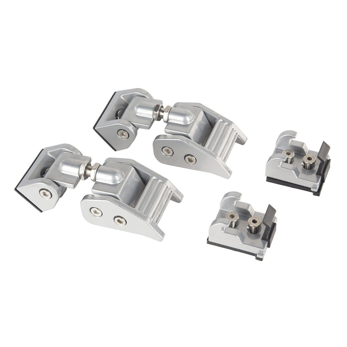 Rugged Ridge 11116.21 Hood Catches, Silver