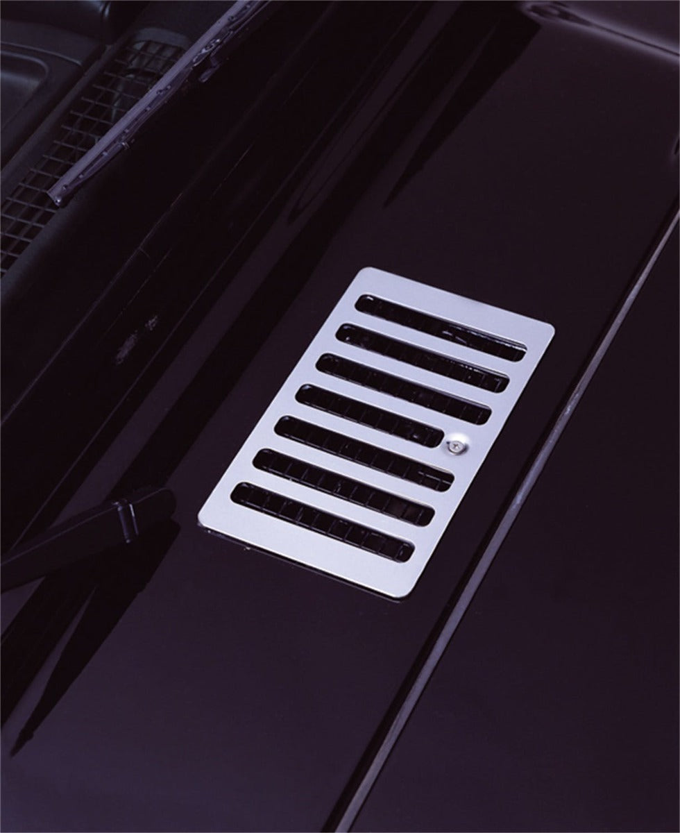 Rugged Ridge 11117.04 Cowl Vent Cover; Stainless Steel; 98-06 Jeep Wrangler TJ