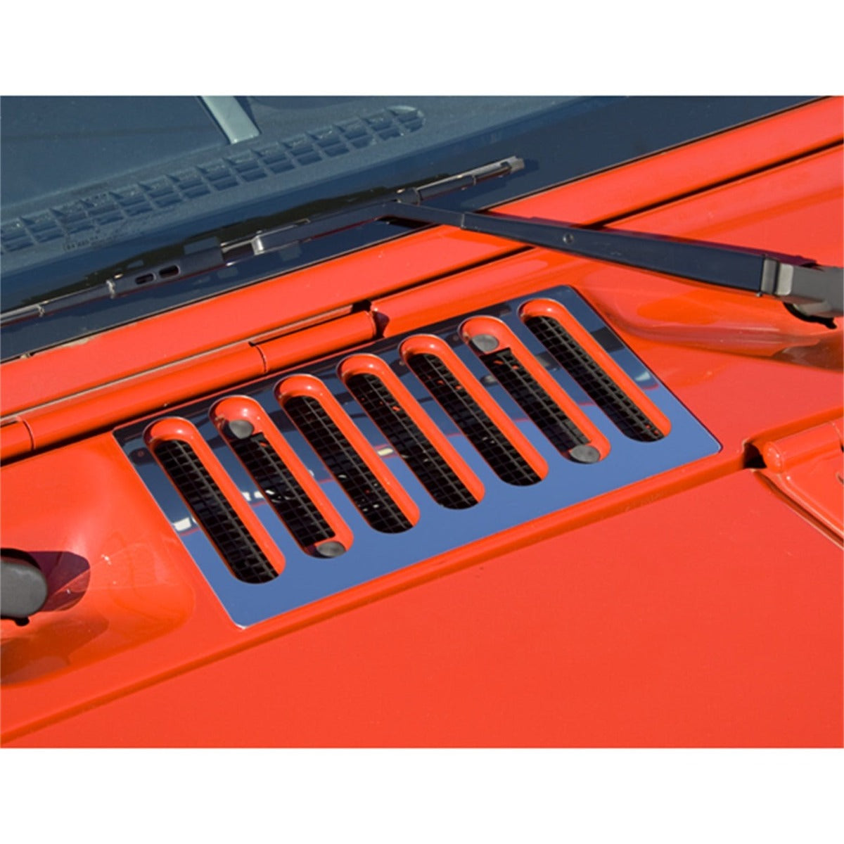 Rugged Ridge 11117.05 Cowl Vent Cover, Stainless Steel