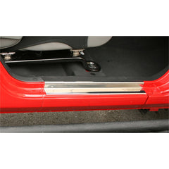 Rugged Ridge 11119.04 Door Entry Guards; Stainless Steel; 07-17 Jeep Wrangler JK