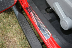 Rugged Ridge 11119.05 Door Entry Guards; Stainless Steel; 07-17 Jeep Wrangler JKU