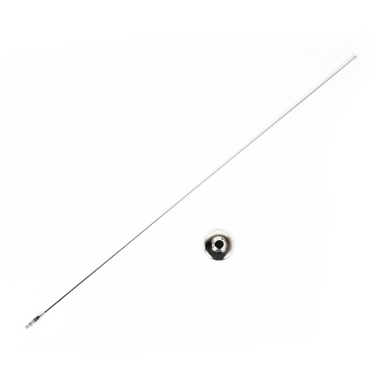 Rugged Ridge 11131.01 Antenna Mast and Base cover; Stainless Steel; 97-06 Jeep Wrangler TJ/LJU