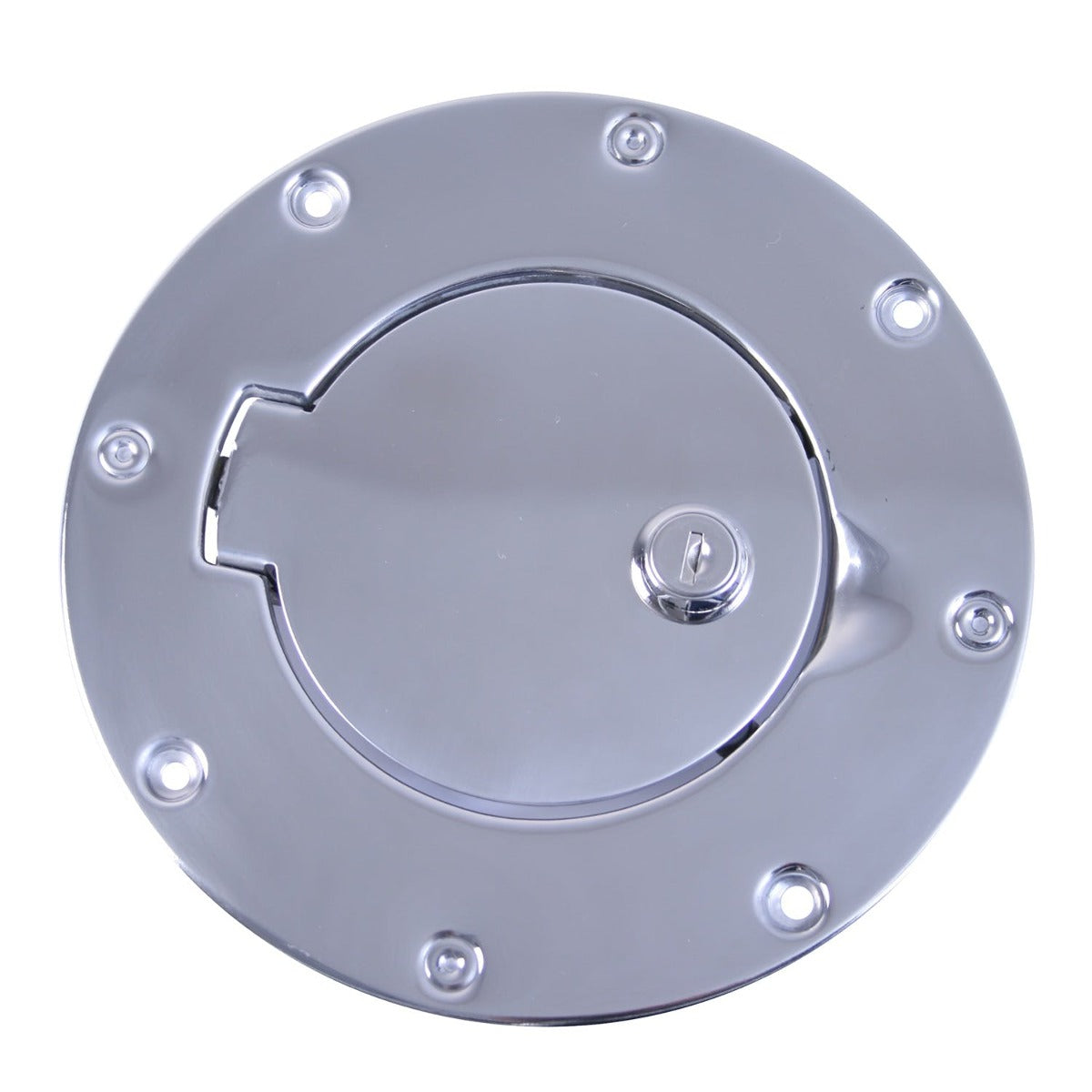 Rugged Ridge 11134.04 Locking Gas Cap Door, Stainless Steel