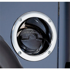 Rugged Ridge 11135.01 Fuel Filler Bezel, Stainless Steel