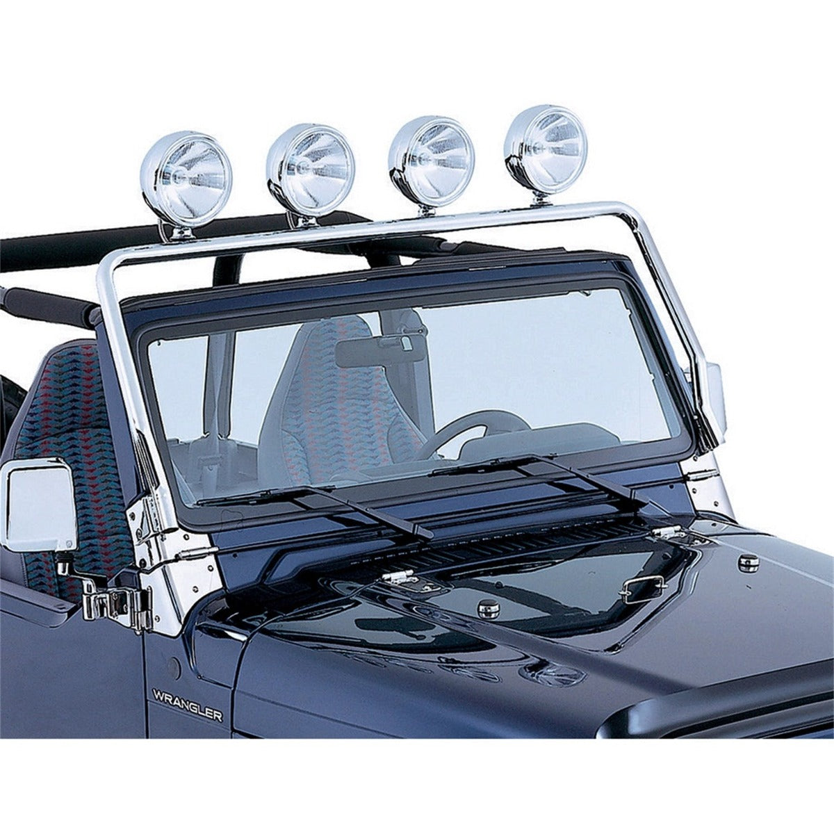 Rugged Ridge 11138.01 Full Frame Light Bar; Stainless Steel; 97-06 Jeep Wrangler TJ