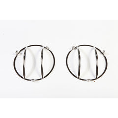 Rugged Ridge 11142.01 Headlight Euro Guard Kit; Stainless Steel; 97-06 Jeep Wrangler TJ