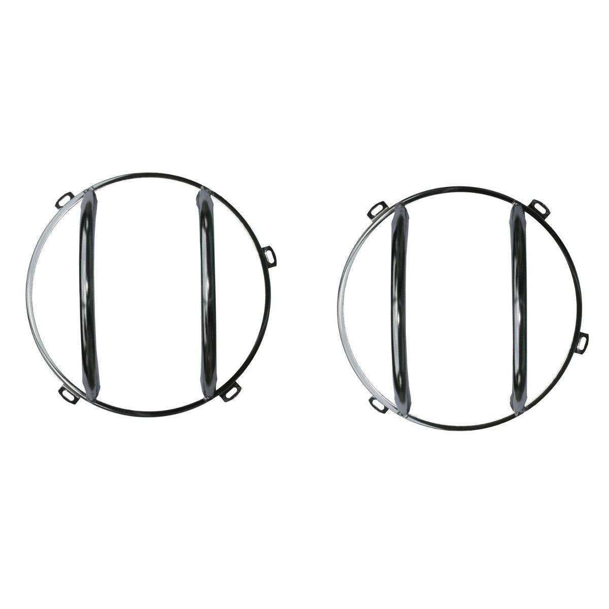 Rugged Ridge 11142.04 Headlight Euro Guard Kit; Stainless Steel; 07-17 Jeep Wrangler JK