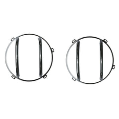 Rugged Ridge 11142.04 Headlight Euro Guard Kit; Stainless Steel; 07-17 Jeep Wrangler JK