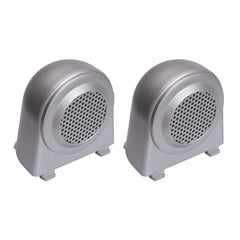 Rugged Ridge 11151.11 Tweeter Speaker Enclosures; Brushed Silver; 07-10 Jeep Wrangler JK