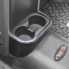 Rugged Ridge 11156.18 Rear Cup Holder Accent, Chrome