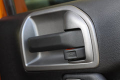 Rugged Ridge 11157.20 Door Latch Trim; Charcoal; 11-17 Jeep Wrangler JK