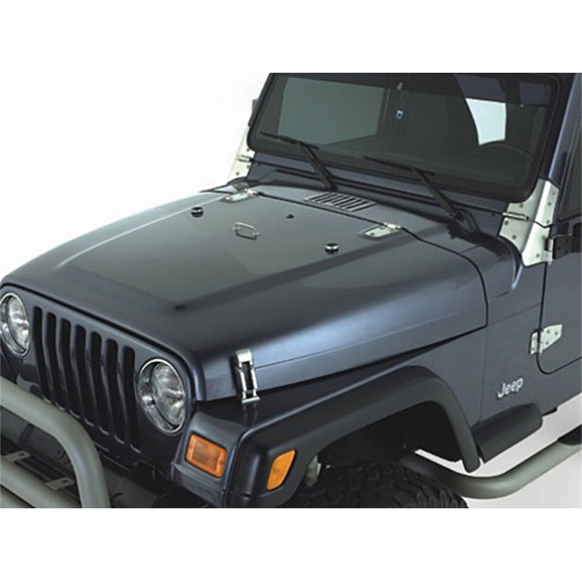 Rugged Ridge 11185.65 Complete Hood Kit, Satin Stainless Steel