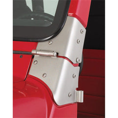 Rugged Ridge 11185.93 Windshield Hinge Kit, Satin Stainless Steel