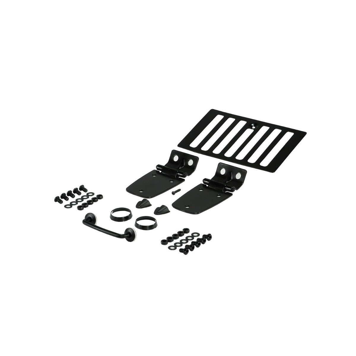 Rugged Ridge 11201.02 Hood Kit, Black