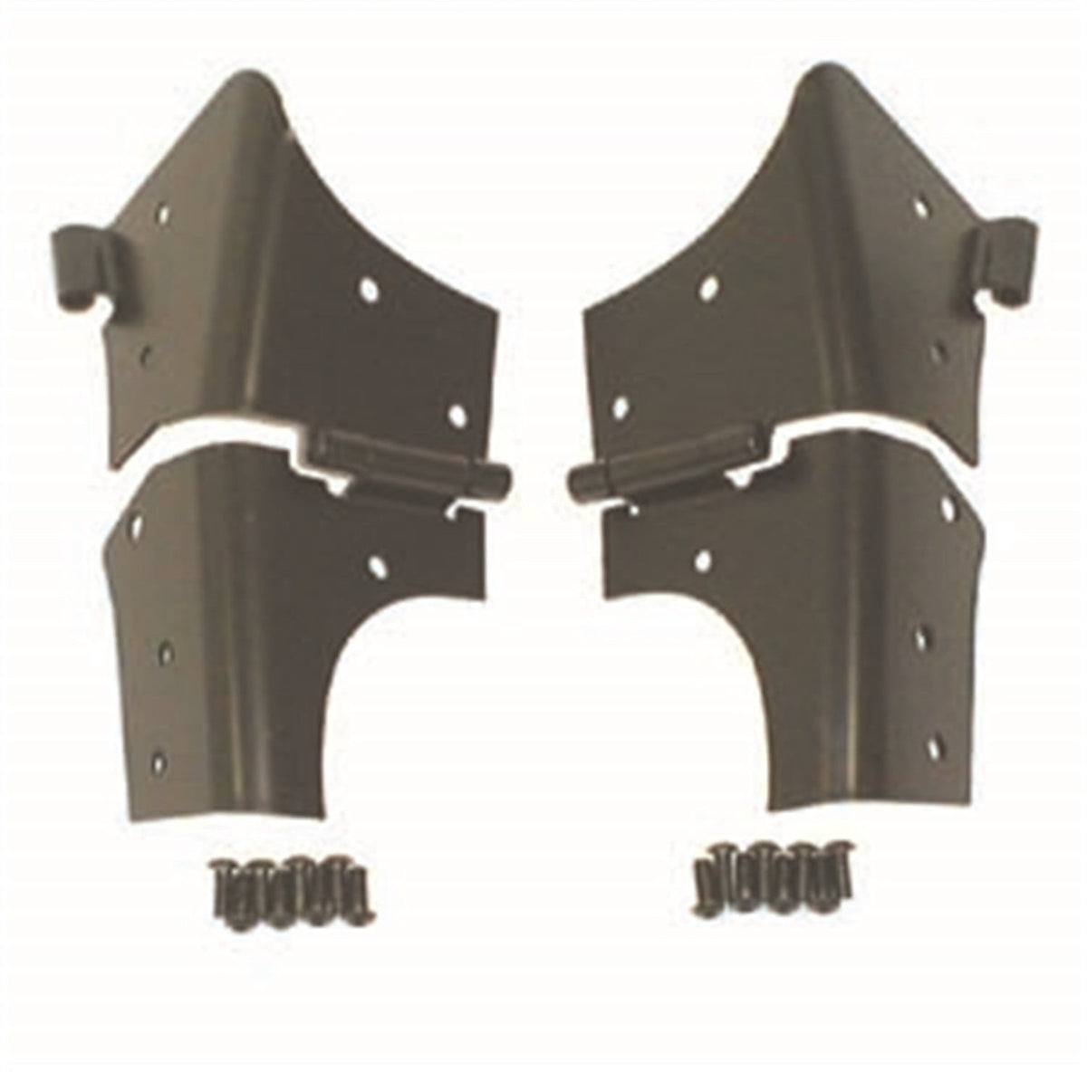Rugged Ridge 11209.02 Windshield Hinges, Black