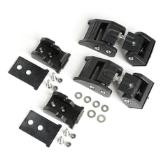 Rugged Ridge 11210.18 Hood Catches; Textured Black; 97-06 Jeep Wrangler TJ