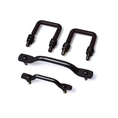 Rugged Ridge 11211.01 Windshield Tie Down Kit; Black; 55-95 Jeep CJ/Wrangler YJ