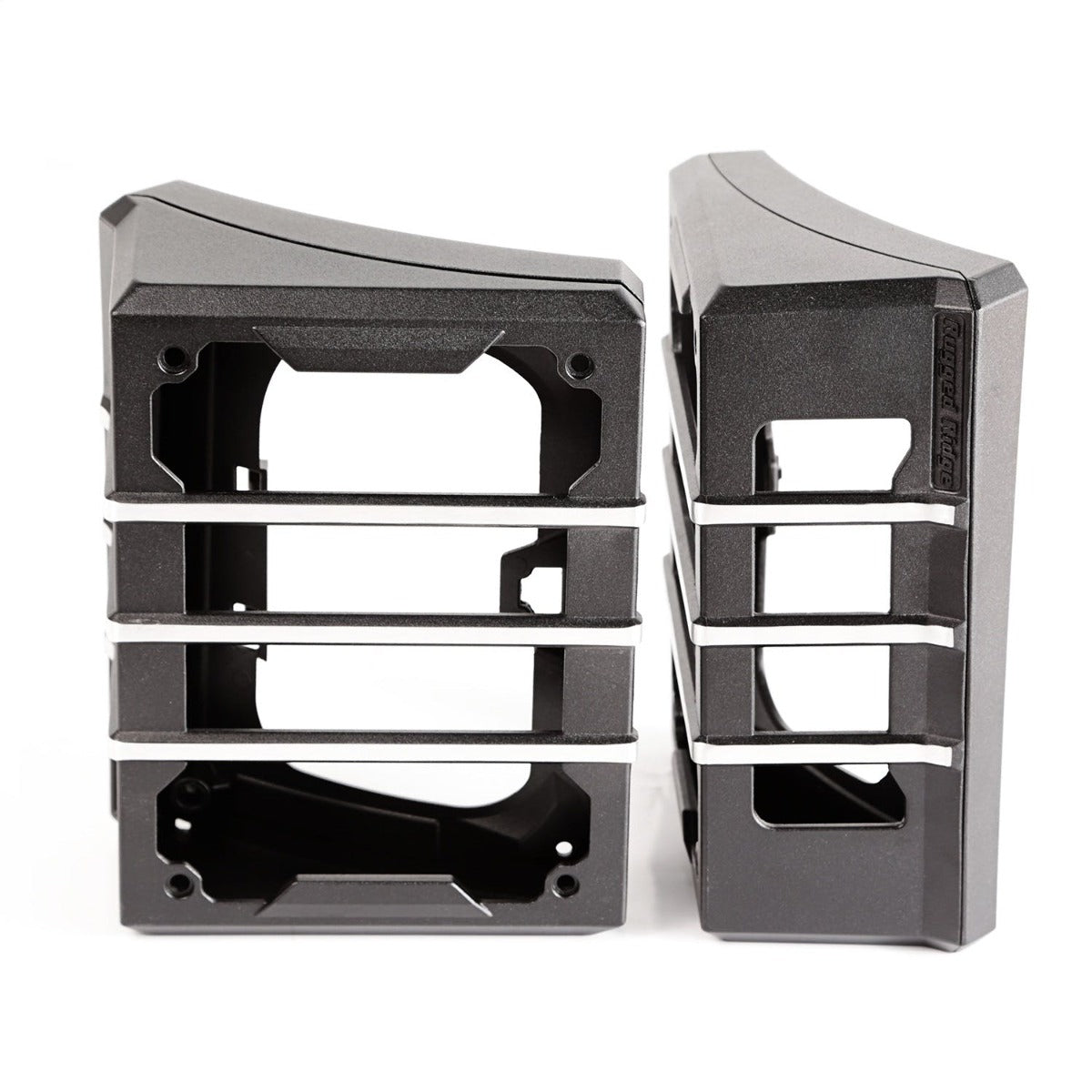 Rugged Ridge 11226.04 Elite Tail Light Guards, Brushed Black