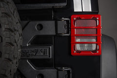 Rugged Ridge 11226.06 Elite Tail Light Guards, Red