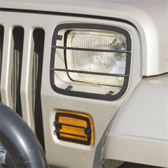 Rugged Ridge 11230.02 Euro Guard Set; Headlight and Turn Signal; 87-95 Jeep Wrangler YJ