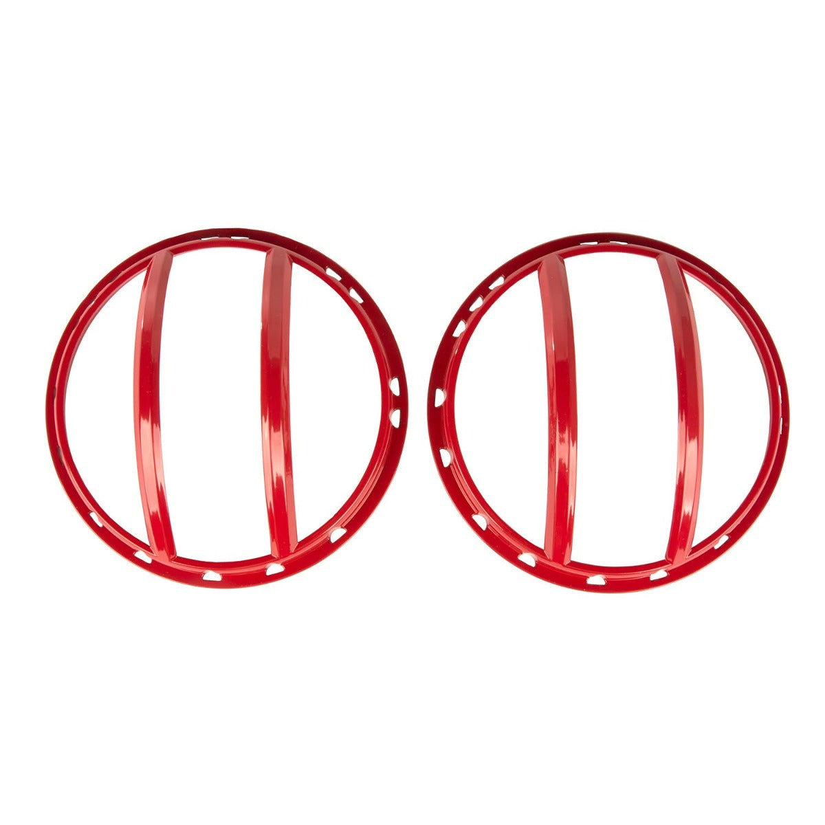 Rugged Ridge 11230.17 Elite; Pivotal Headlight Euro Guard; Red; 07-17 Jeep Wrangler JK