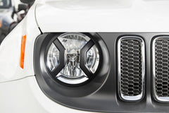 Rugged Ridge 11230.20 Headlight Euro Guards; Textured Black; 15-17 Jeep Renegade