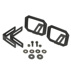 Rugged Ridge 11232.24 LED Light Mount Brackets; Square; 07-17 Jeep Wrangler JK