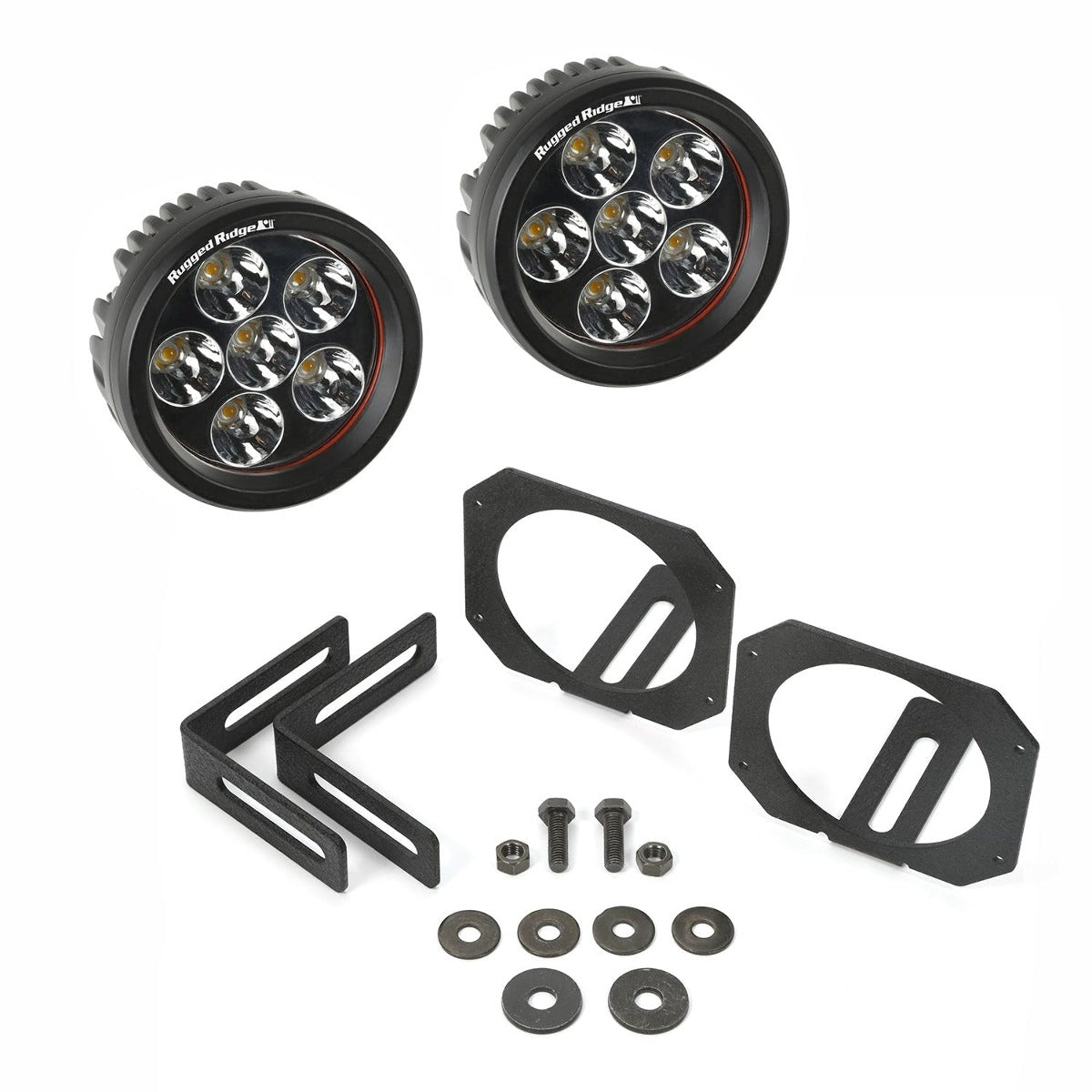 Rugged Ridge 11232.27 LED Light and Mount Kit, Circle