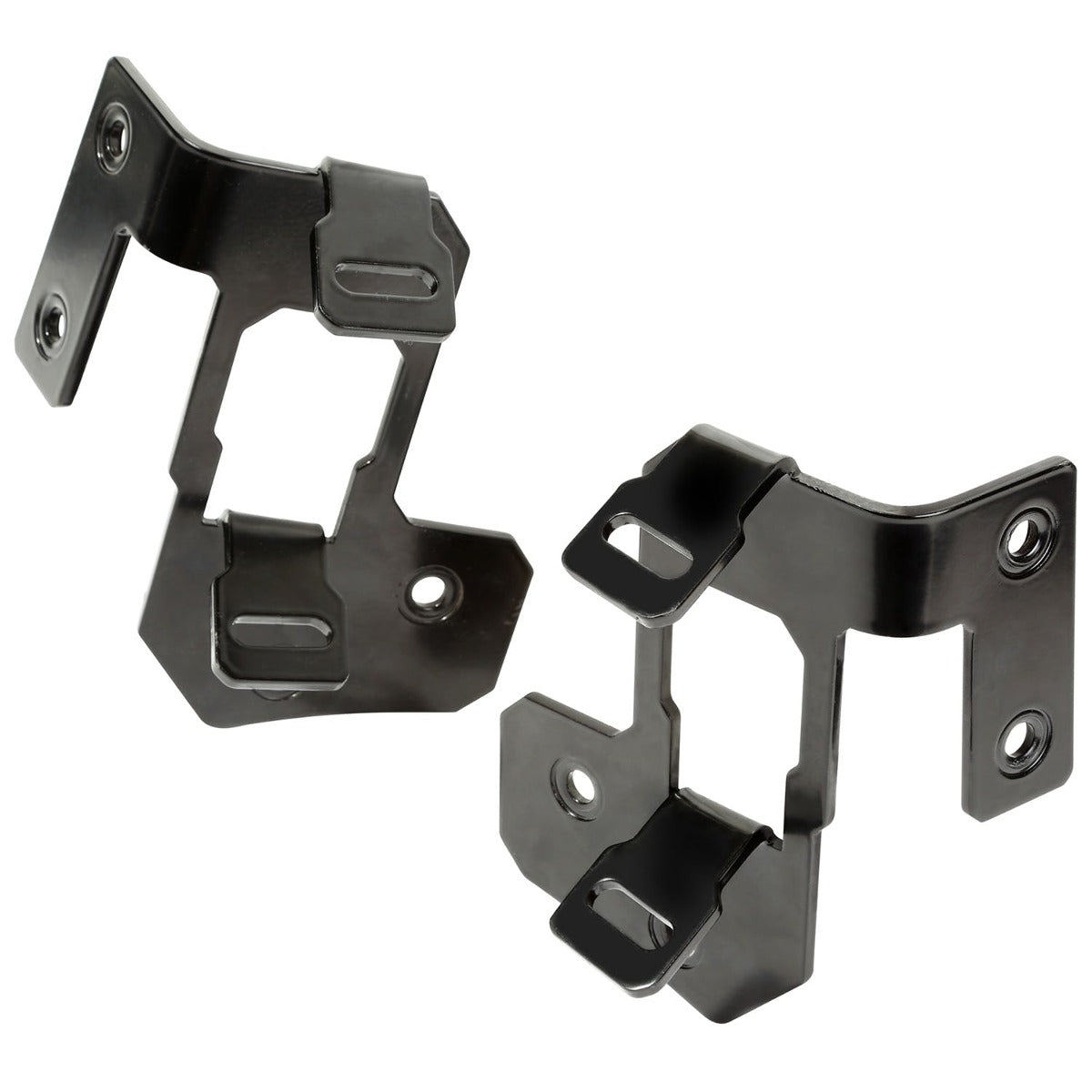 Rugged Ridge 11232.30 A Pillar Light Mount; Semi-Gloss Black; 07-17 Jeep Wrangler JK